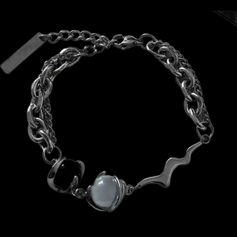 natural cat`s eye bracelet