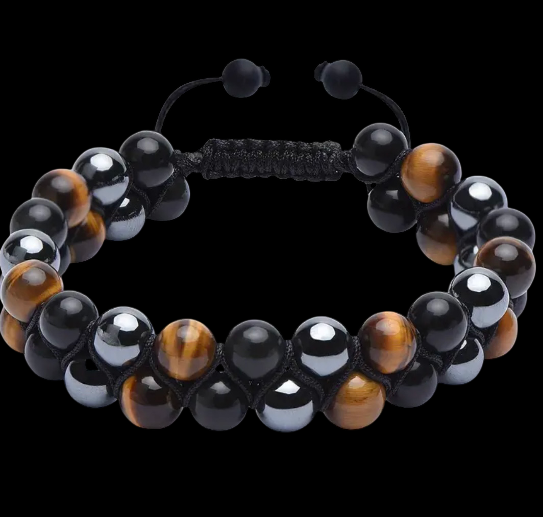 Black obsidian beacelet