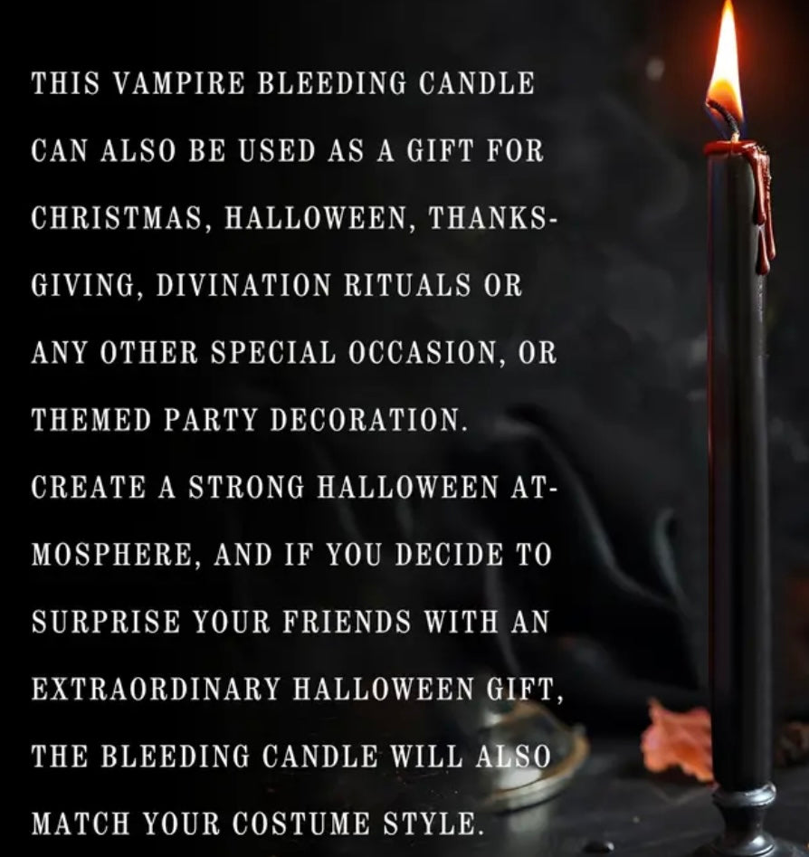 Bleeding taper candles