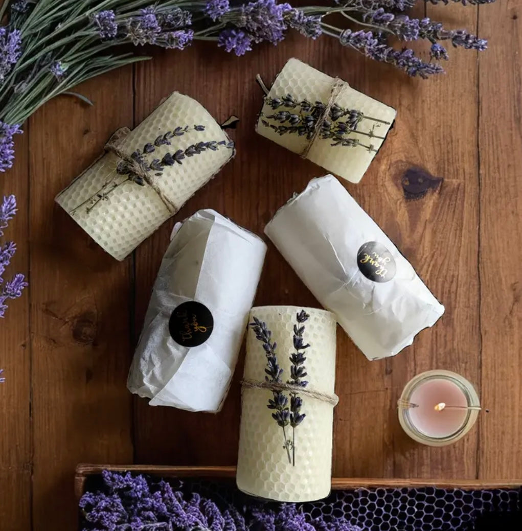Candle lavender scent