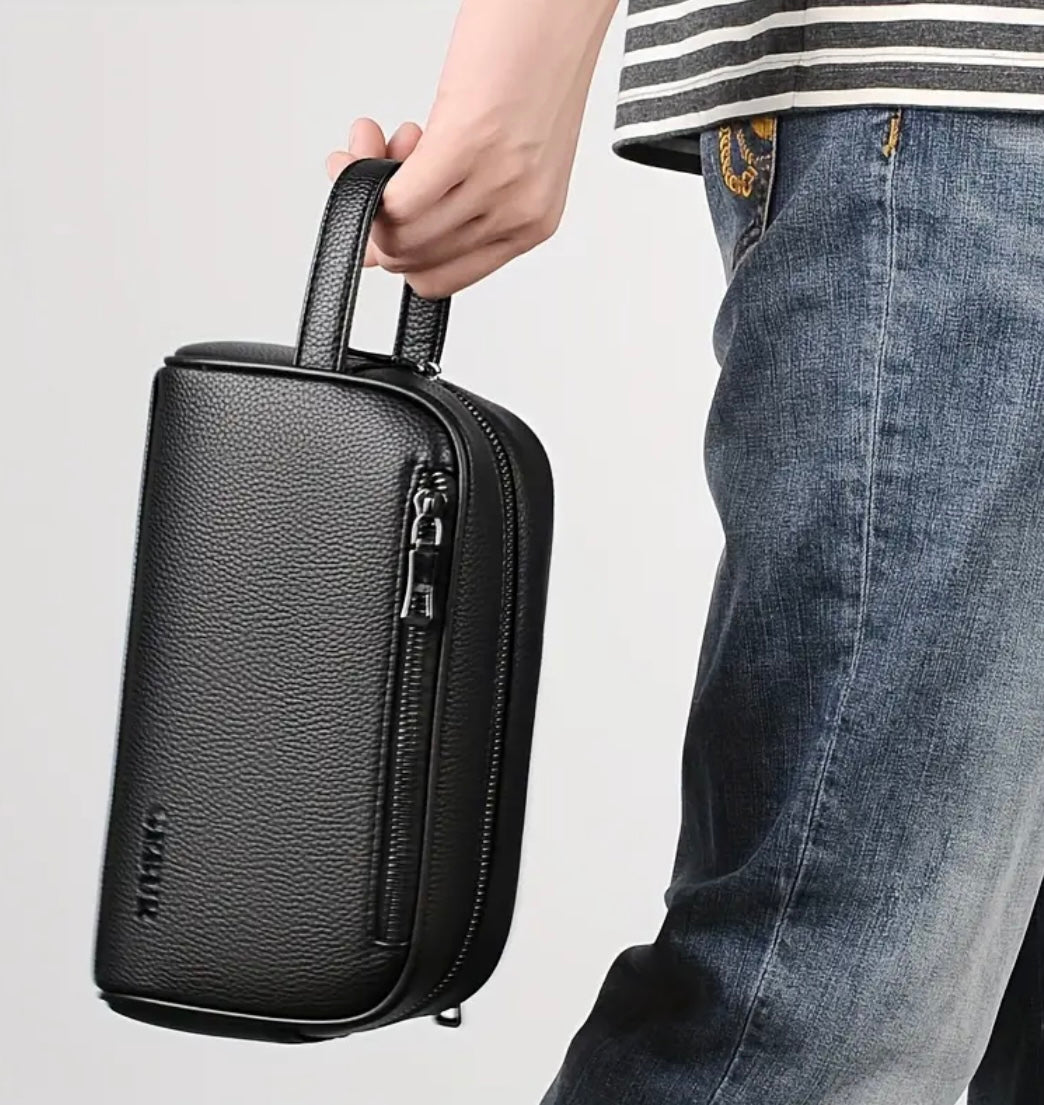 Black clutch bag for men