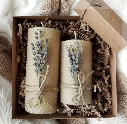 Candle lavender scent