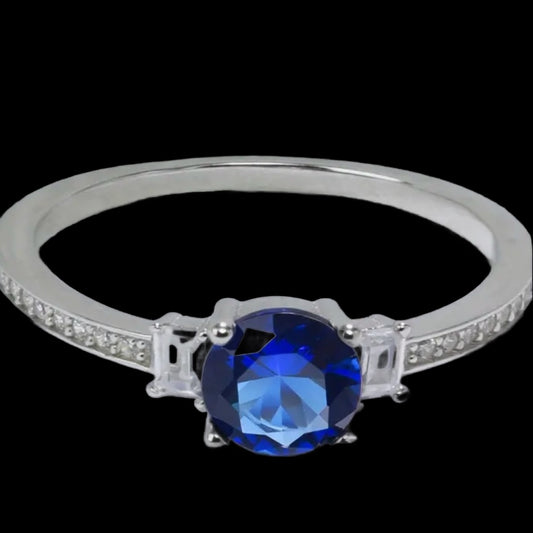blue sapphire ring