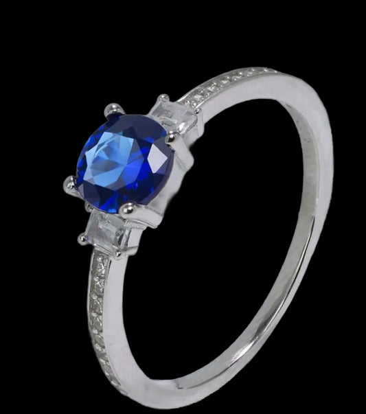 blue sapphire ring