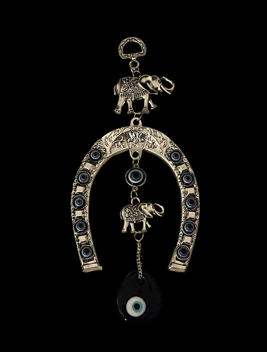 Blue evil eye pendant
