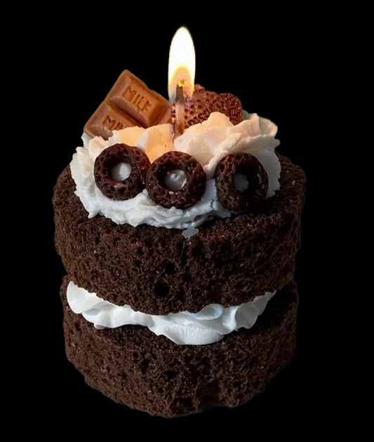 Velvet chocolate candle