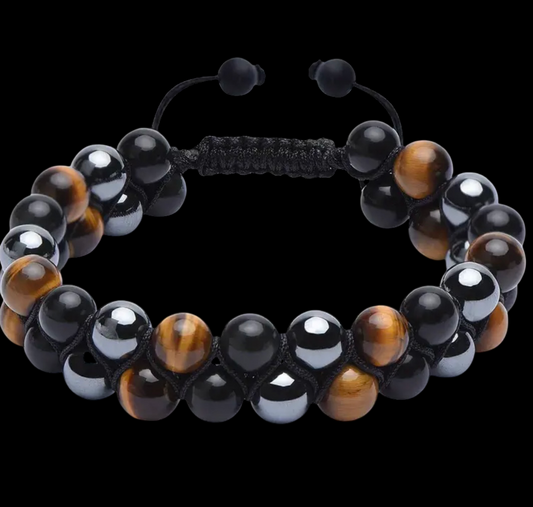 Black obsidian beacelet