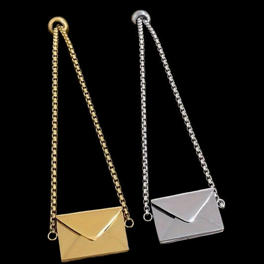 Envelope pendant bracelet