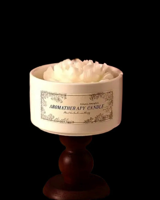flower shape gardenia candle