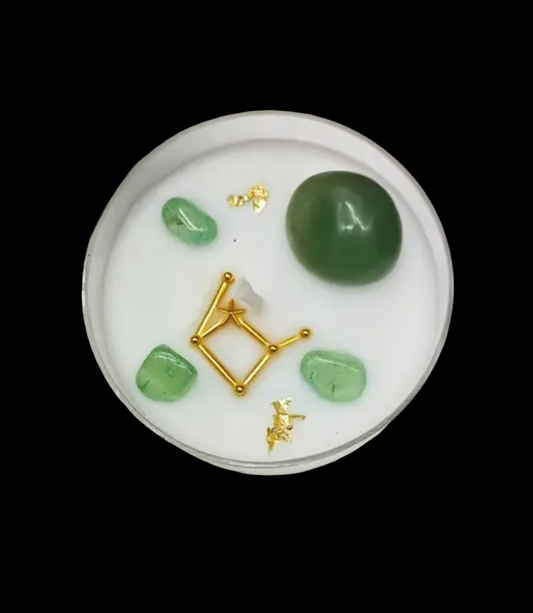 crystal zodiac candles