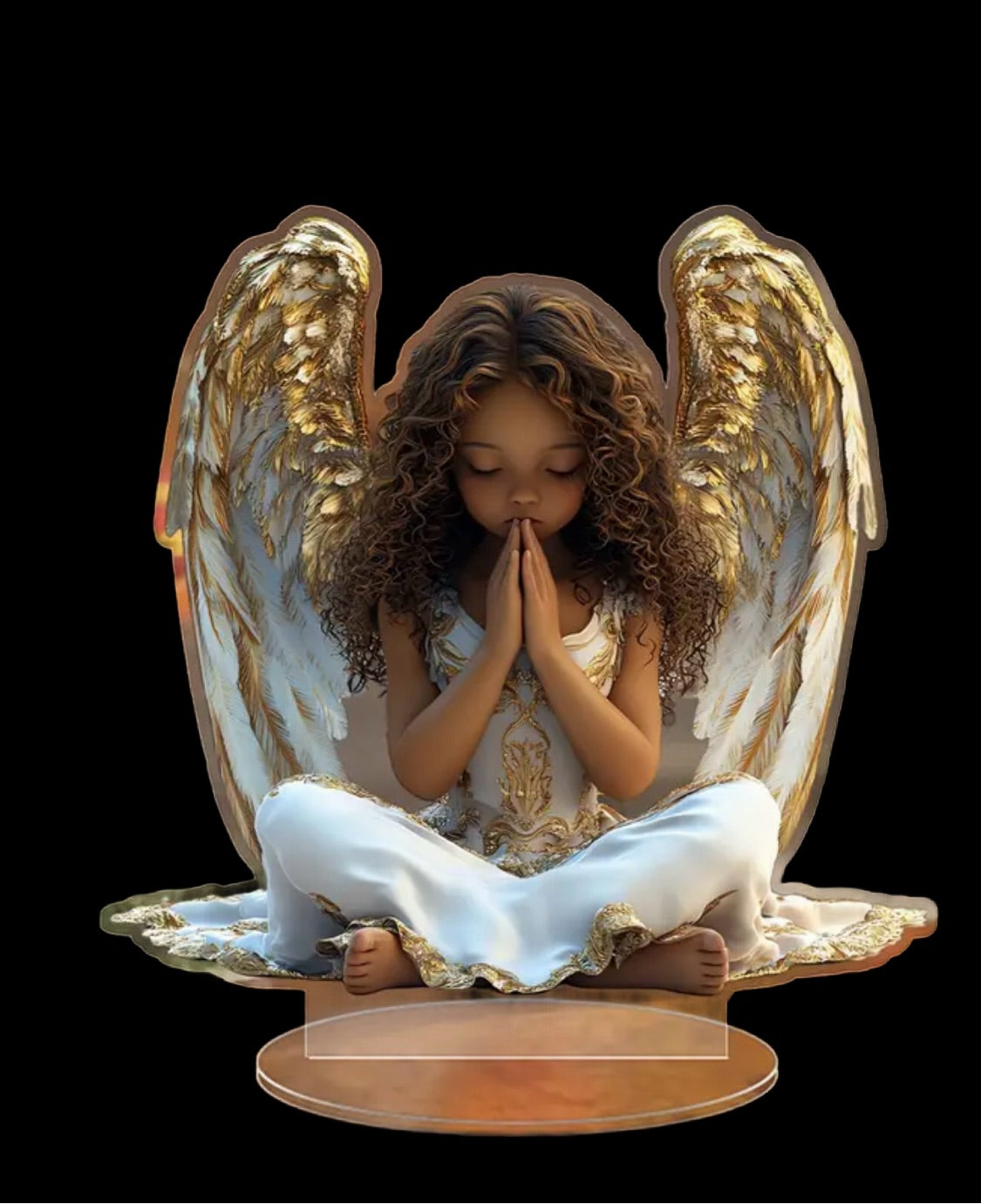 2 D flat fiction angel