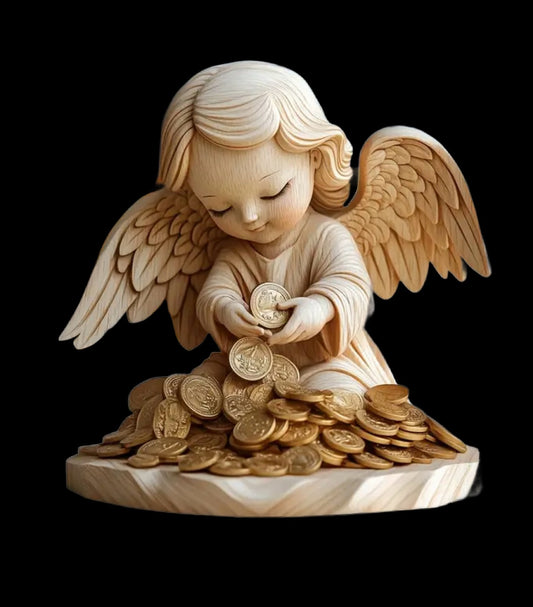 wooden angel